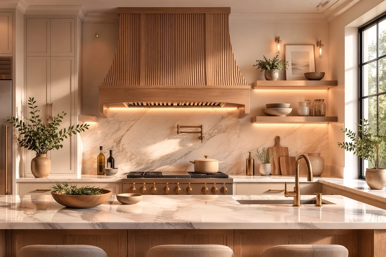 Open shelving material and support planning